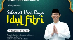 Direksi Dan Civitas Hospital RSUD Sekarwangi Mengucapkan Selamat Hari Raya Idul Fitri 1447 H
