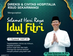 Direksi Dan Civitas Hospital RSUD Sekarwangi Mengucapkan Selamat Hari Raya Idul Fitri 1447 H