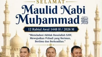 Segenap pengurus dan anggota DPC PERADI Cibadak  turut mengucapkan Selamat Memperingati Maulid Nabi Besar Muhammad SAW 1448 Hijriah