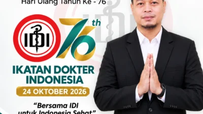 BADAN KEPEGAWAIAN DAN PENGEMBANGAN SUMBER DAYA MANUSIA Kabupaten Sukabumi Mengucapkan Selamat Hari Ulang Tahun Ke -76 Ikatan Dokter Indonesia 24 Oktober 2026